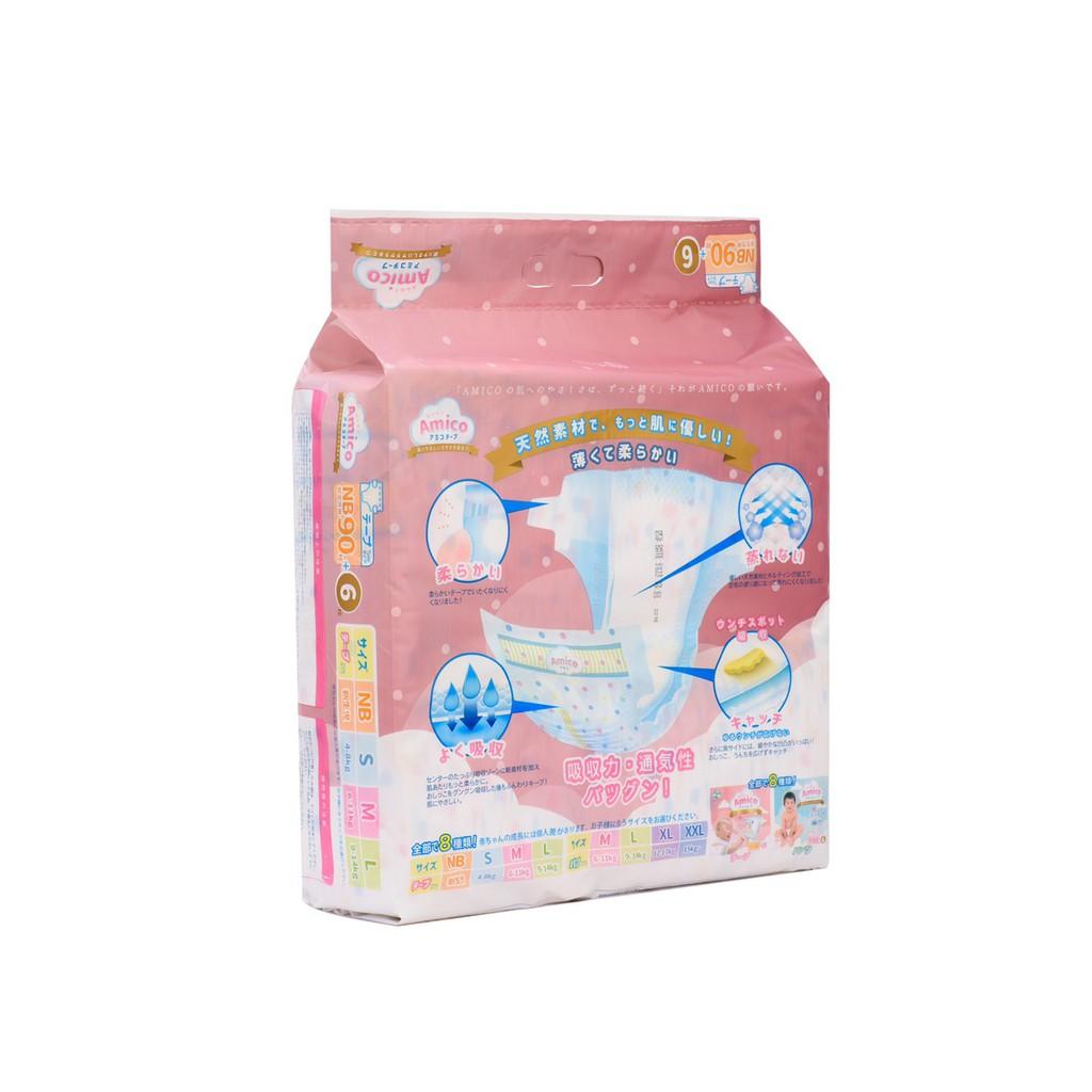 Bỉm - Tã dán Amico size NB 90+ 6 miếng