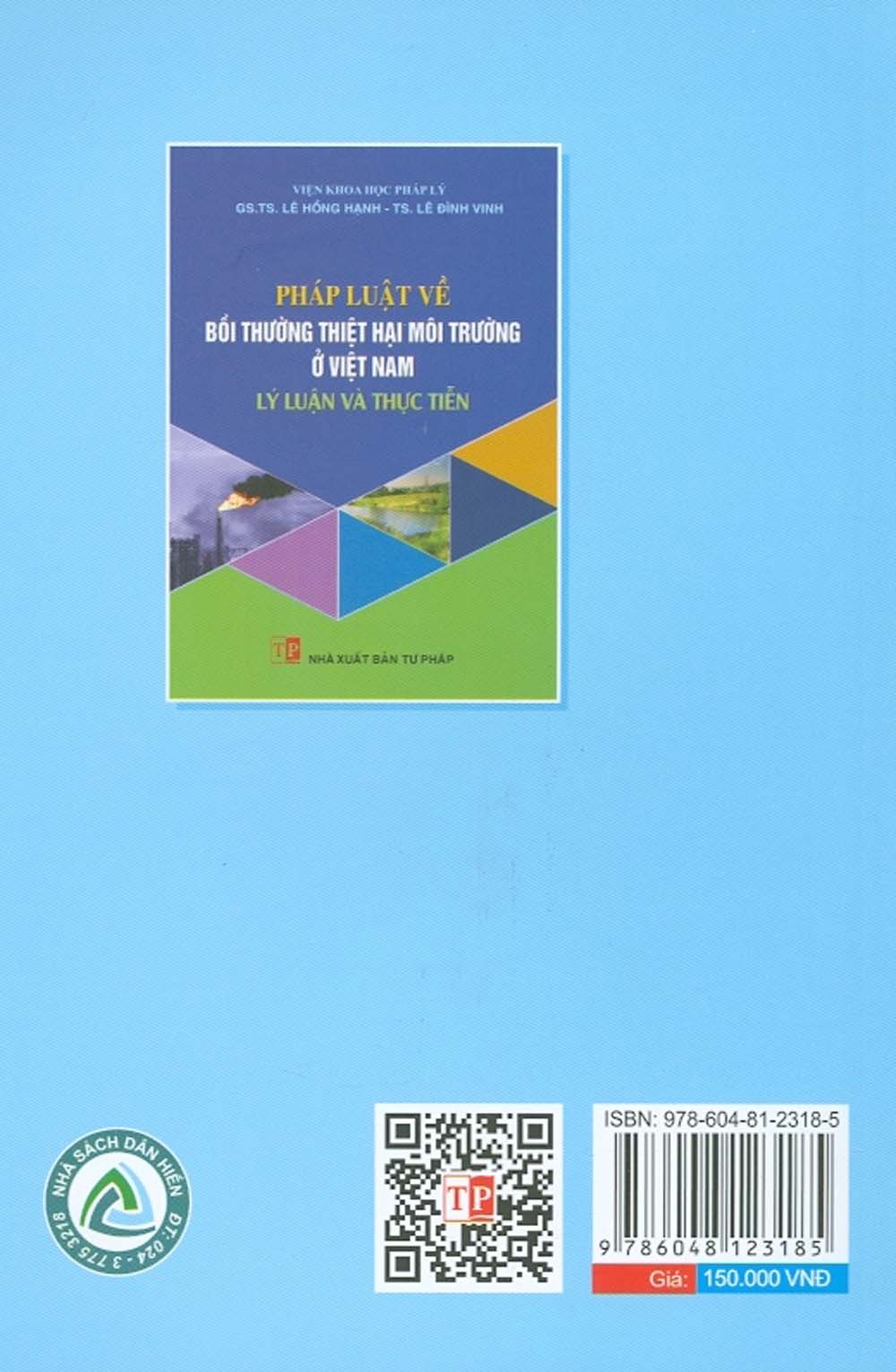 Pháp Luật Về Bồi Thường Thiệt Hại Môi Trường Ở Việt Nam - Lý Luận Và Thực Tiễn