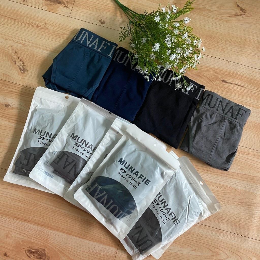 Quần lót nam sịp tam giác cao cấp munafie thun lạnh đẹp co giãn 4 chiều túi zip