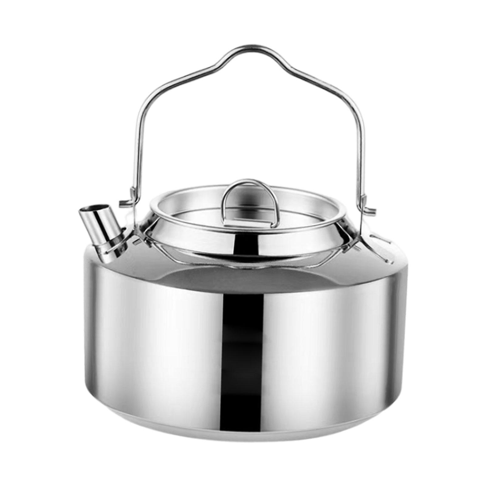 Tea Kettle Coffee Pot Stainless Steel Camping Kettle for Camping Accessories