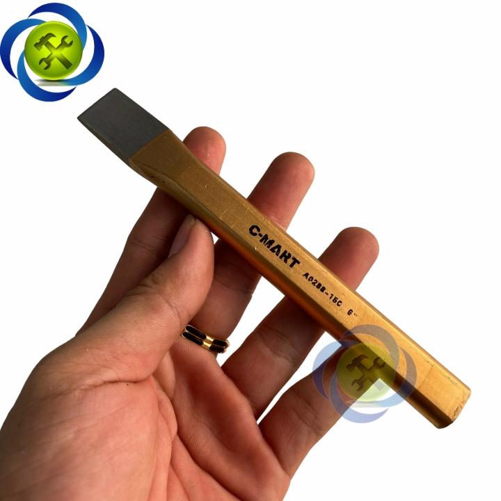 Đục sắt mũi dẹp dài 150mm C-MART A0288-150 mũi ngang 16mm