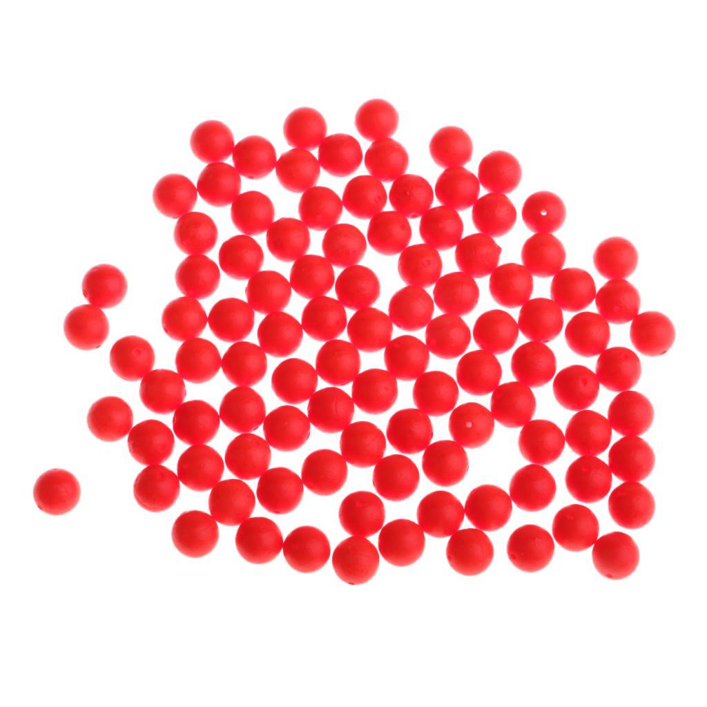 200pcs Fishing Floating Bobbers Ball EVA Foam Indicator 8.3mm 7mm