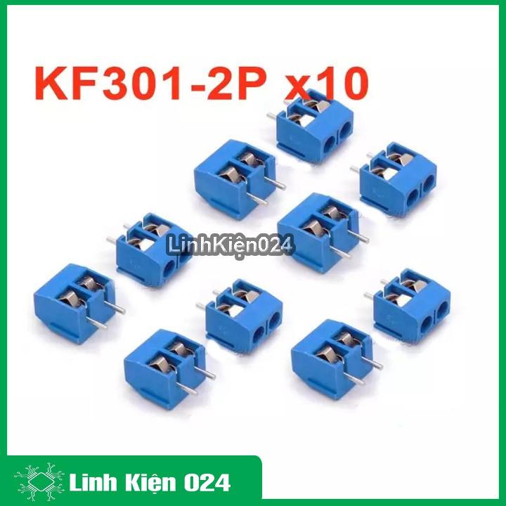 Combo 10 Cọc Nguồn Hàn Mạch KF301-2P 300V 15A Xanh Dương