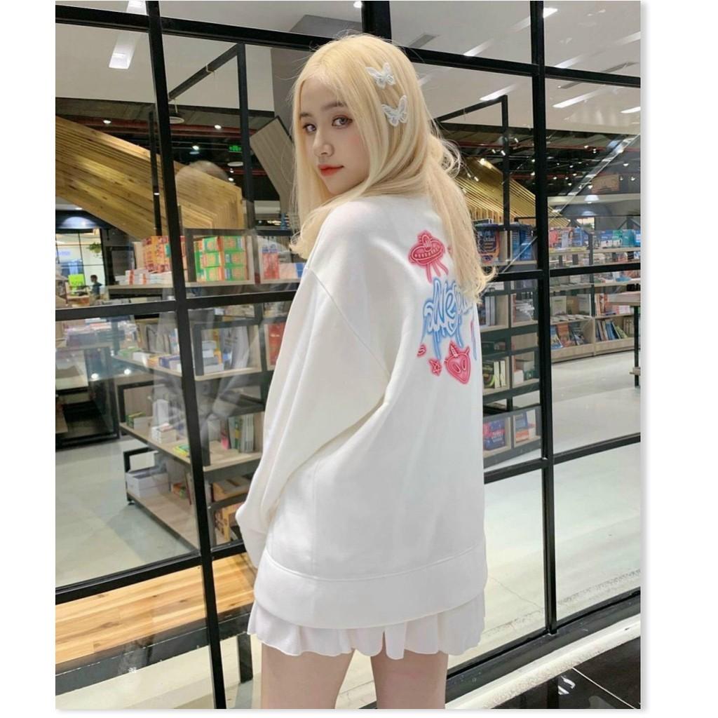 Áo khoác nữ hoodie nỉ hoạ tiết chữ cùng logo siêu đẹp phong cách hiện đại thời thượng hót