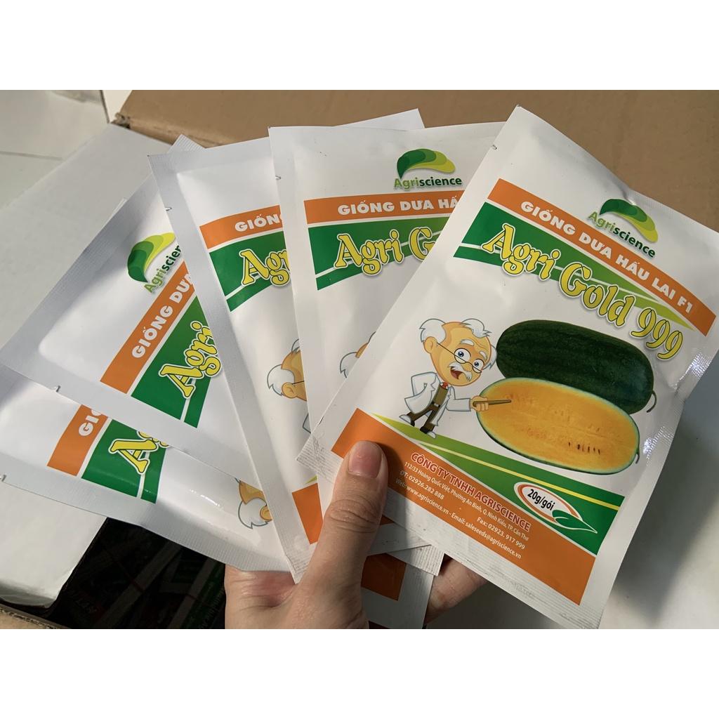 Hạt Giống Dưa Hấu Ruột Vàng AGRI GOLD 999 - )