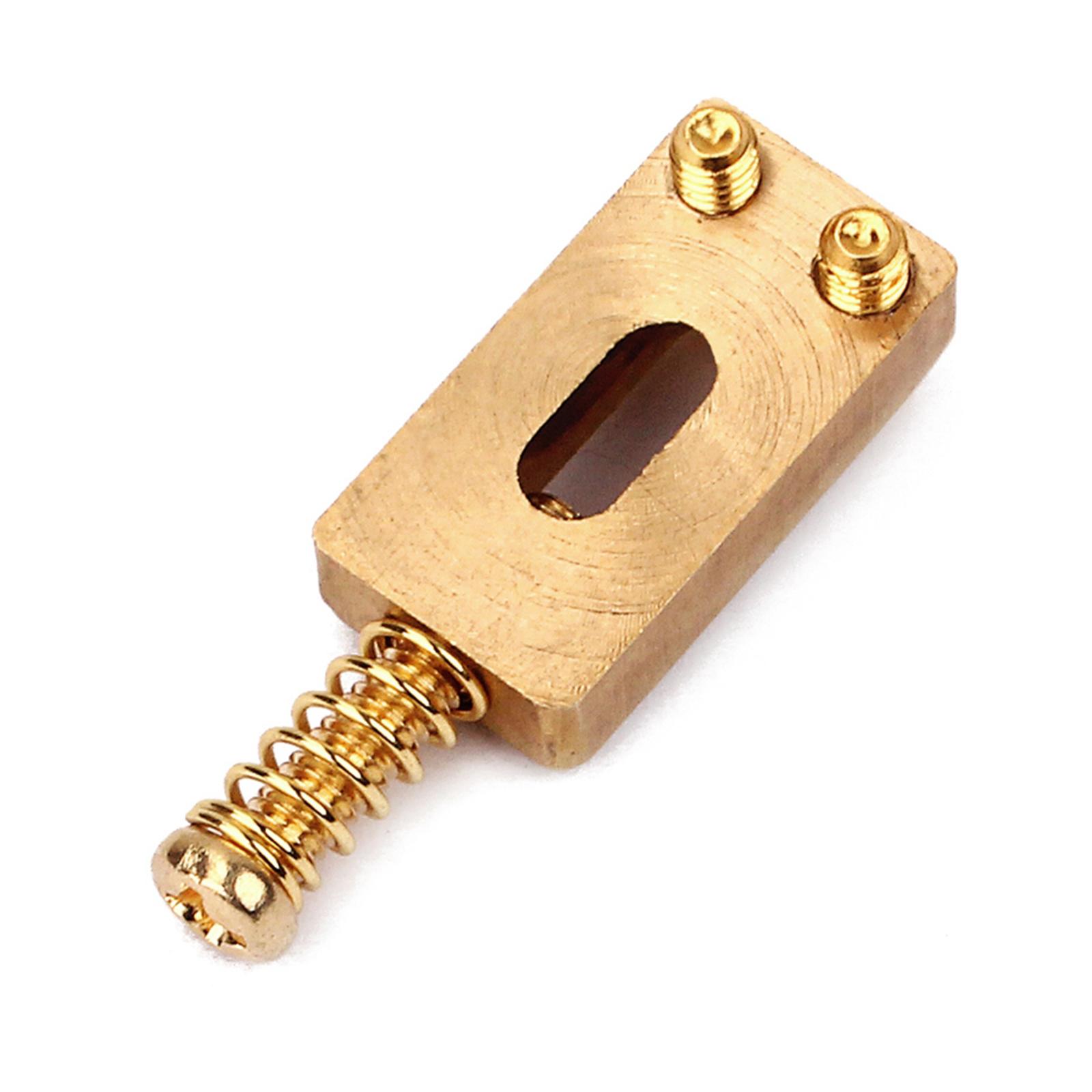 6pc/set Brass Gold Guitar Bridge Saddles fit for ST Electric Stringed Guitar Replacement