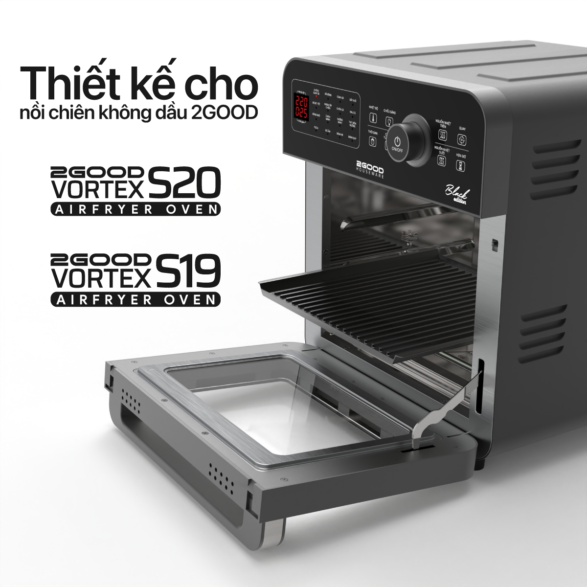 Khay nướng Bít-tết Phụ kiện nồi chiên không dầu 2GOOD