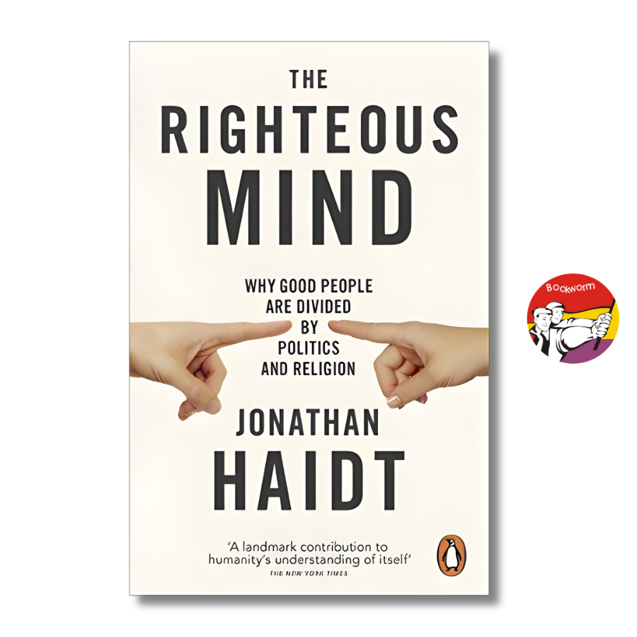 Sách - The Righteous Mind by Jonathan Haidt | Nonfiction Psychology, Politics / Ngoại văn Nhập khẩu