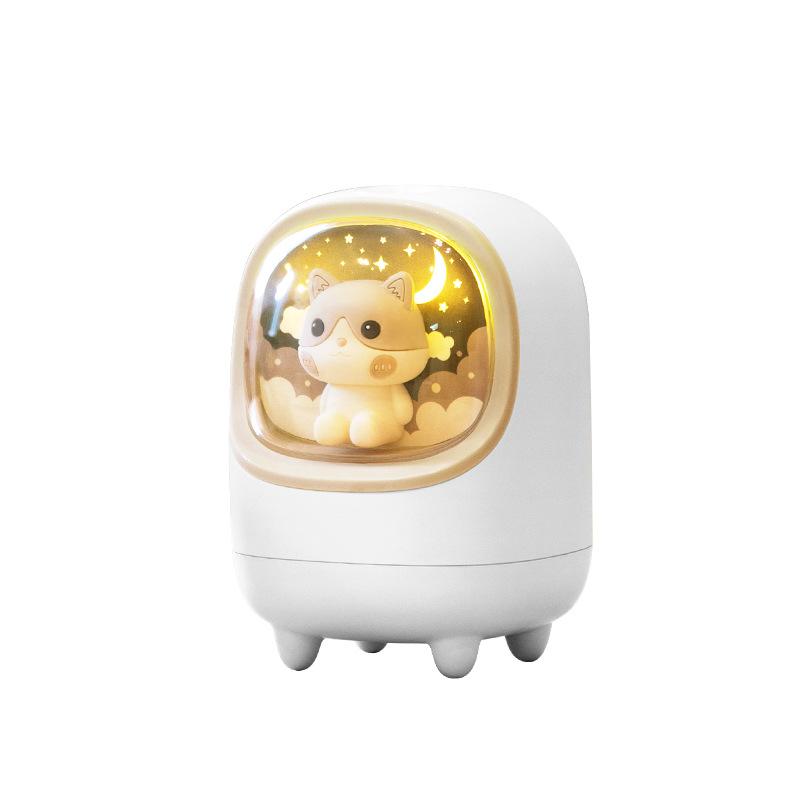 Máy Phun Sương Tạo Ẩm Không Khí USB Không Dây Siêu Âm Tinh Máy Khuếch Tán Tinh Dầu Hình Thú Dễ Thương Humidificador Với Bầu Không Khí Đèn Nhà