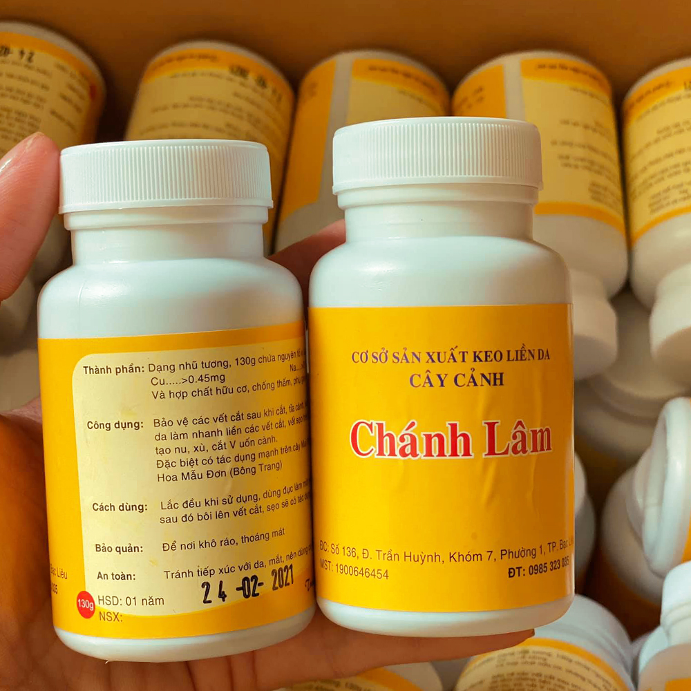 Keo liền da cây Chánh Lâm dùng cho phong lan, cây cảnh - Hũ 130g