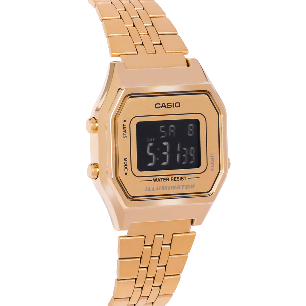 Đồng hồ nữ dây kim loại Casio LA680WGA-9BDF