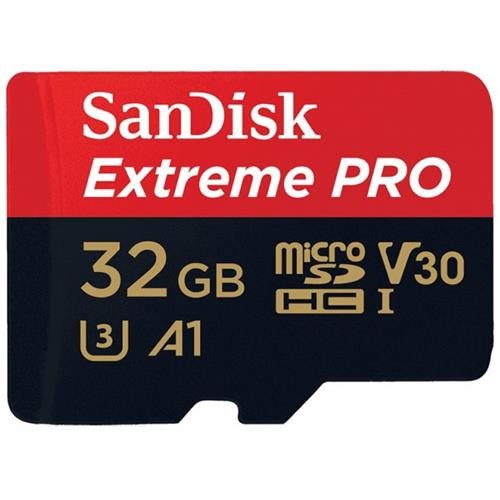 Thẻ nhớ microSDHC Sandisk Extreme Pro A1 32GB 667X V30 UHS-I U3 100MB/s (Đen) Hàng Chính Hãng