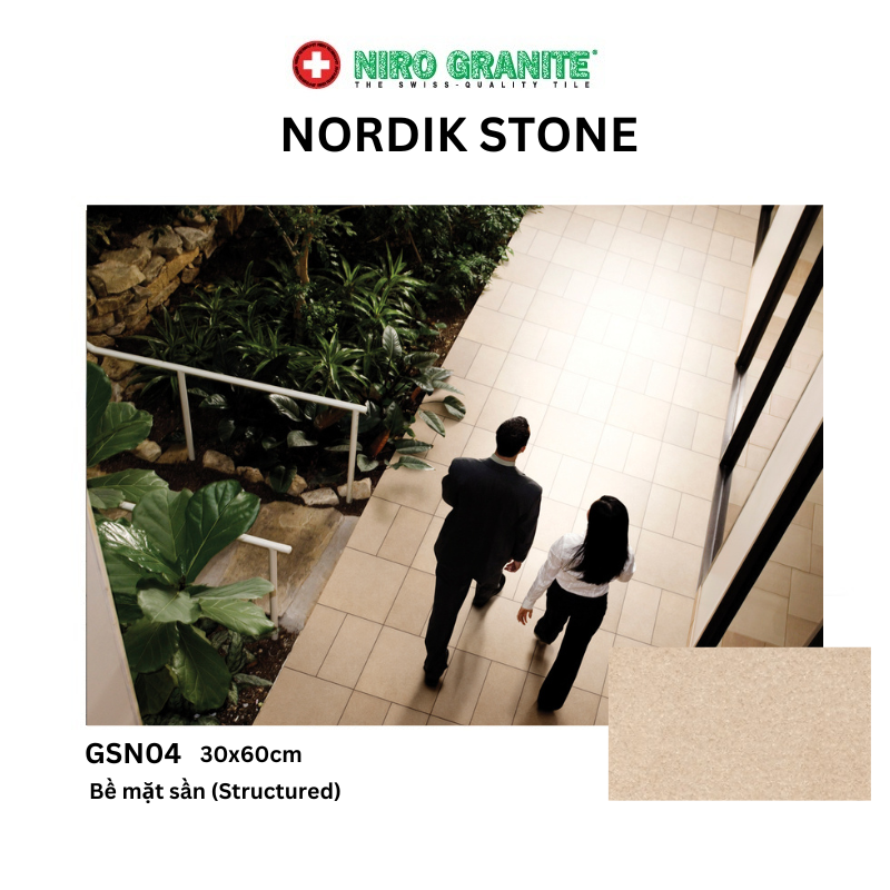Gạch NIRO GRANITE GSN04 NORDIK STONE-30x60cm - 6 viên/thùng(1,08m2)