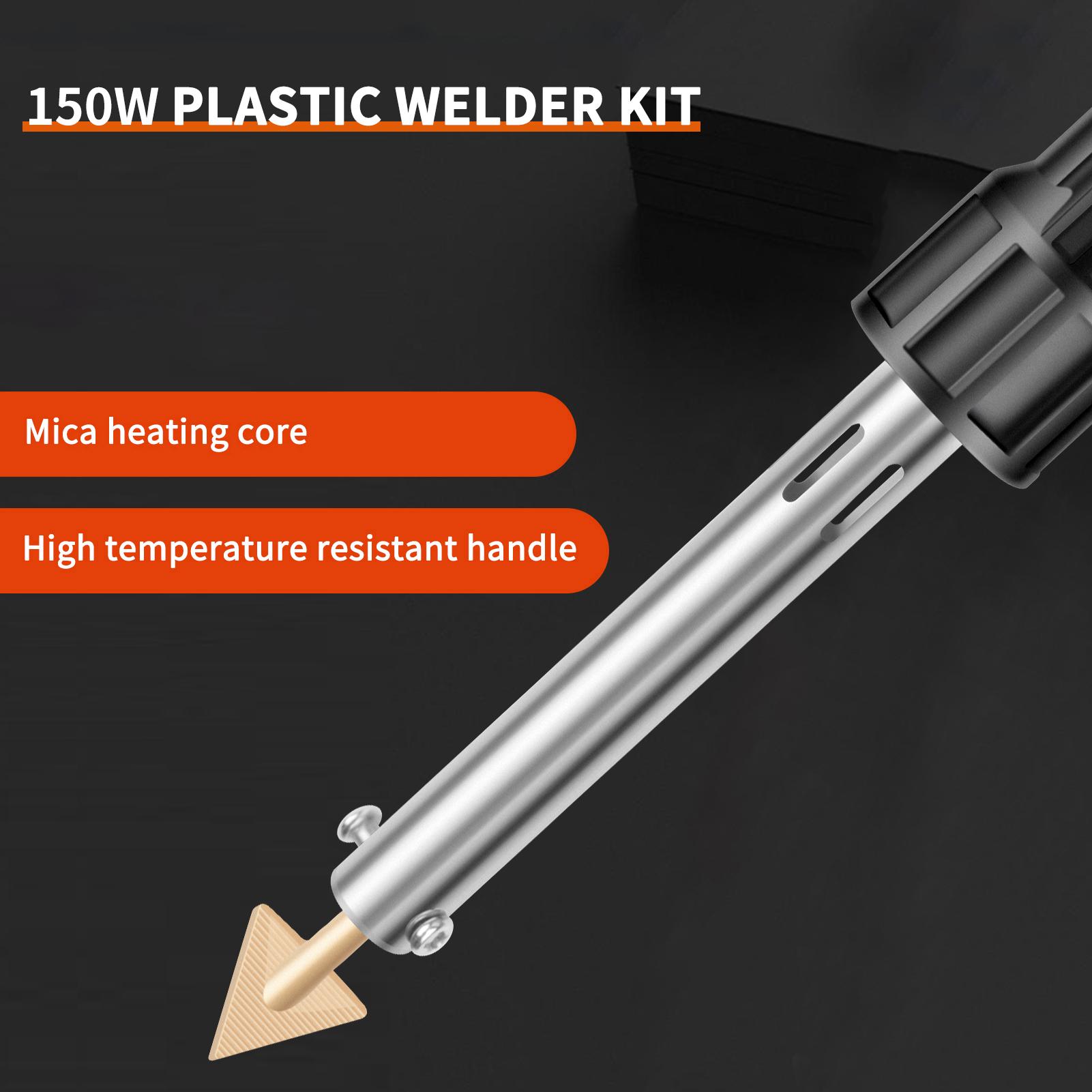 150W Plastic Welding kit,2-in-1 Plastic Welder & Soldering Iron Gun,Soldering Iron Gun For Bumper Kayak Repair Rework Station Heat Repair Tool Electric Soldering