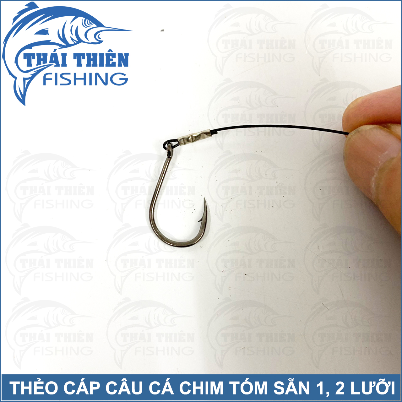 Combo 2 Bộ Thẻo Cáp Câu Cá Chim, Trê, Răng Sắc Bén Tóm Sẵn 1, 2 Lưỡi Dùng Câu Sông Thiên Nhiên, Hồ Dịch Vụ