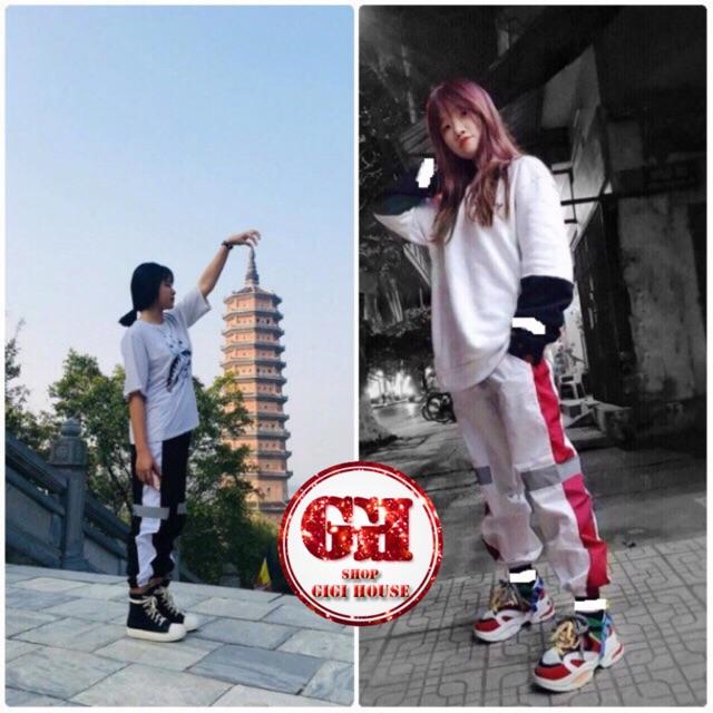 Quần Jogger Dù Nam Nữ Phản Quang