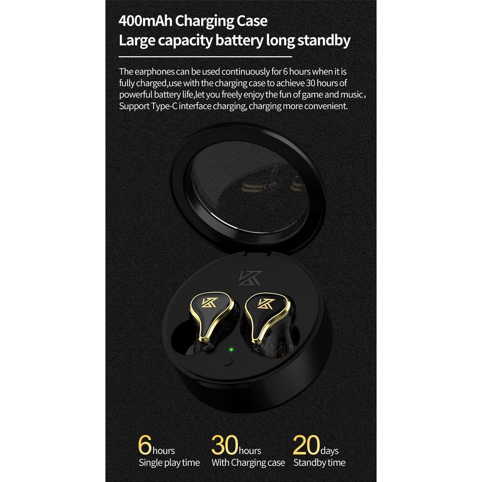 Tai nghe nhét tai KZ SK10 PRO bluetooth 5.2 không dây giảm tiếng ồn TWS QCC3040 APTX HiFi chơi game thể thao Z1 PRO SKS