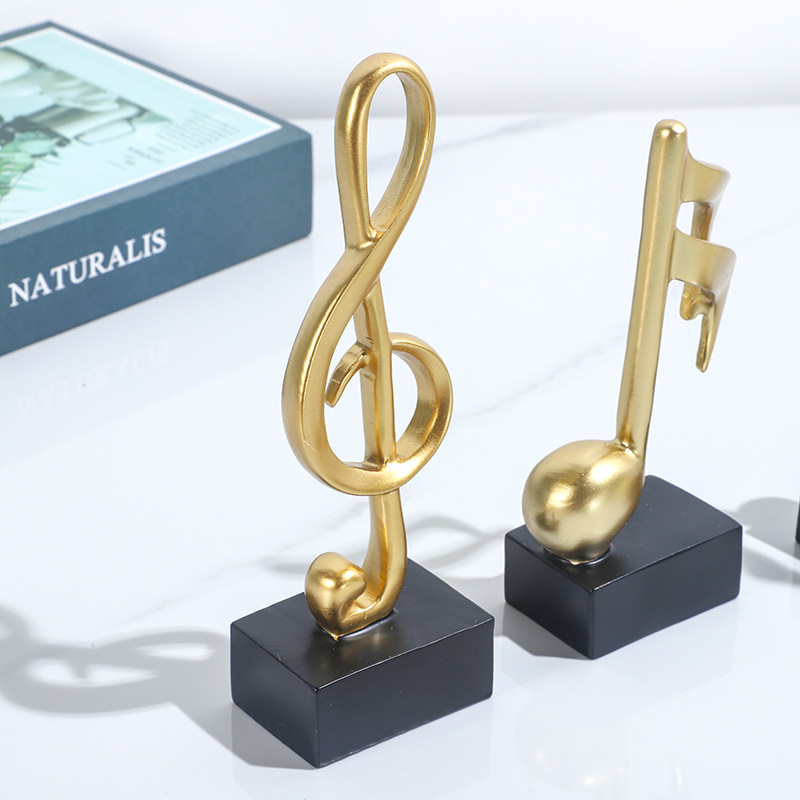 Nhấn chuột lên hình để phóng to Mô hình 3 nốt nhạc, khoá sol mạ đồng bàn làm việc decor trang trí nhà cửa - Hàng chính hãng