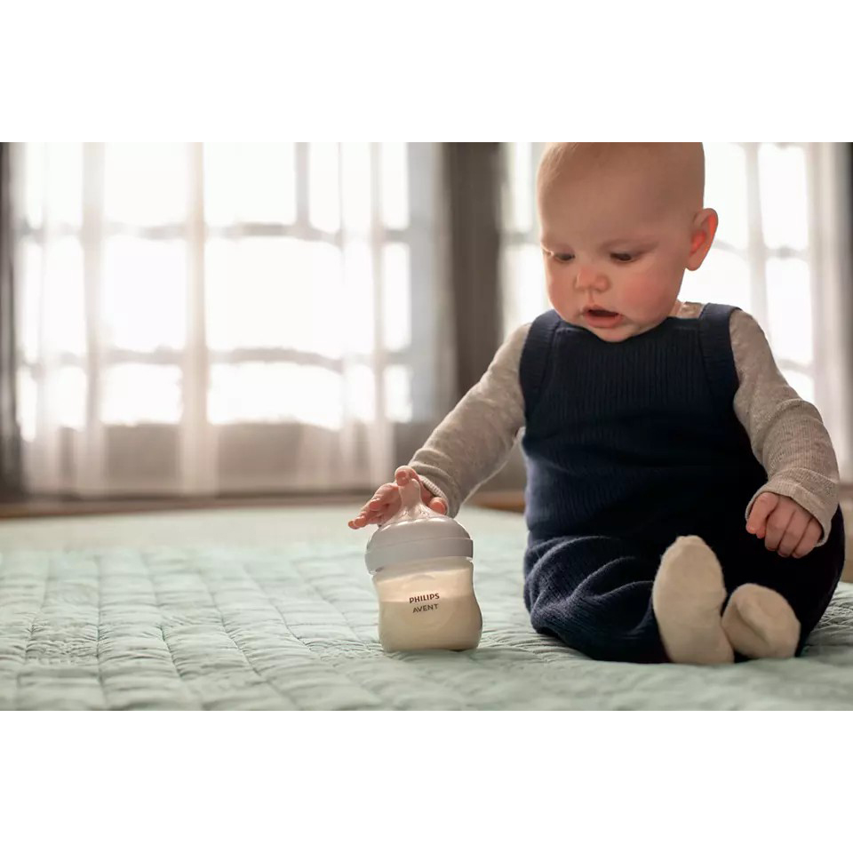 Bình sữa mô phỏng tự nhiên mới hiệu Philips Avent  cho trẻ từ 0 tháng tuổi (125ml-đơn)_SCY900.01