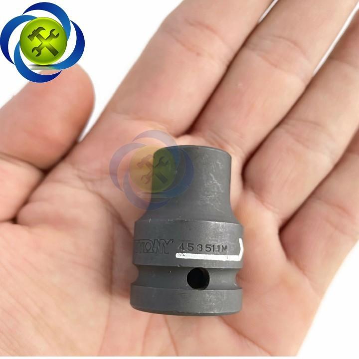 Tuýp 11mm loại 1/2 Kingtony 453511M ngắn 6 cạnh màu đen