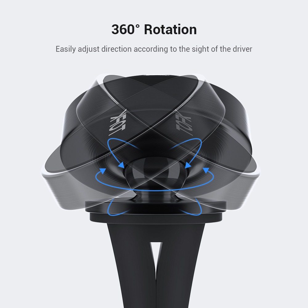 Giá đỡ điện thoại từ tính TOPK D19/D20 giá đỡ trên xe ô tô cho điện thoại iPhone, Samsung, Xiaomi,... - Hàng chính hãng