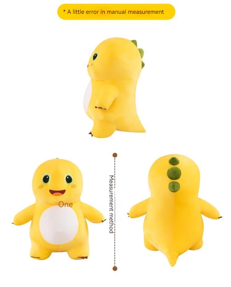 Thú nhồi bông khủng long vàng dễ thương - Size từ 25cm đến 45cm - Quà tặng gấu bông khủng long nhập khẩu cao cấp - Gối ôm mềm mịn cho bé