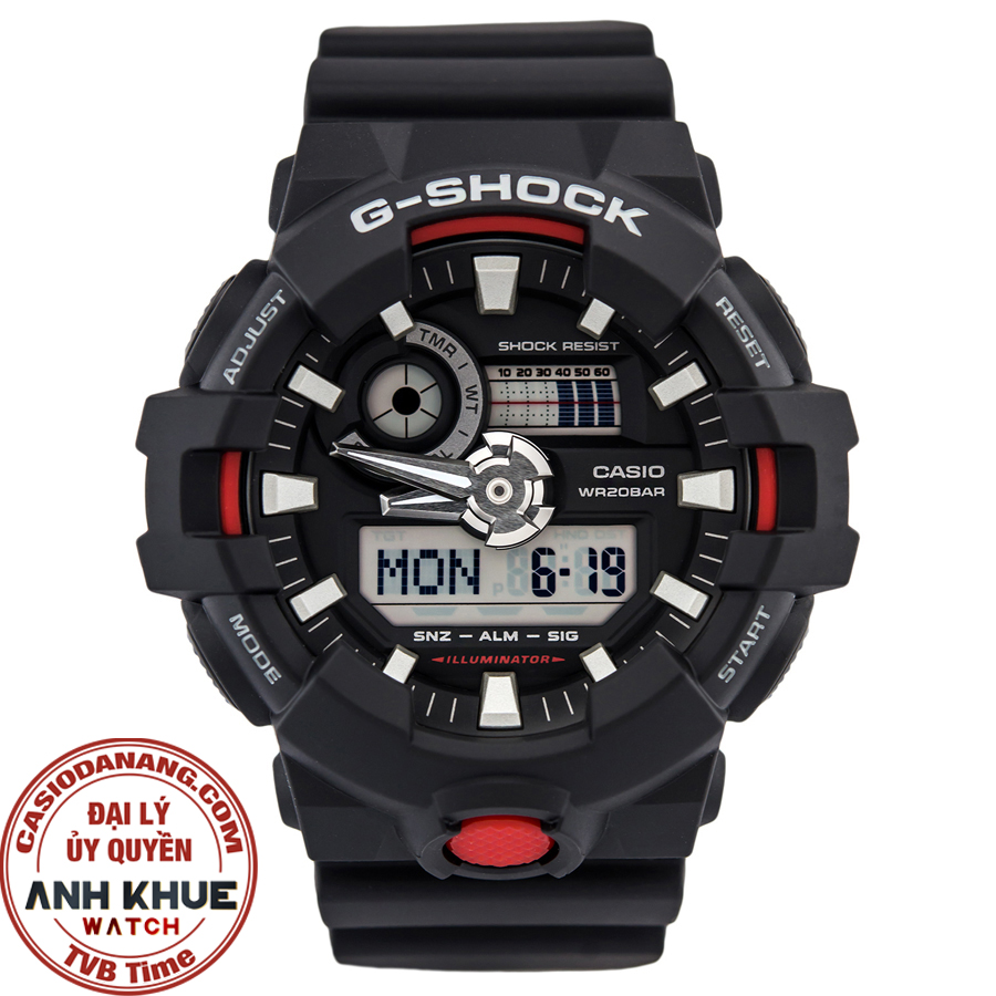 Đồng hồ nam dây nhựa Casio G-Shock chính hãng GA-700-1ADR (53mm)