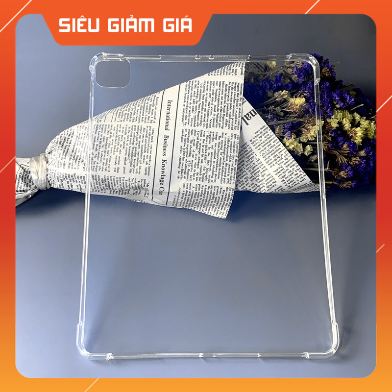 Ốp lưng dành cho iPad Pro 12.9 inch 2021 M1 silicon dẻo cao cấp chống sốc 4 góc