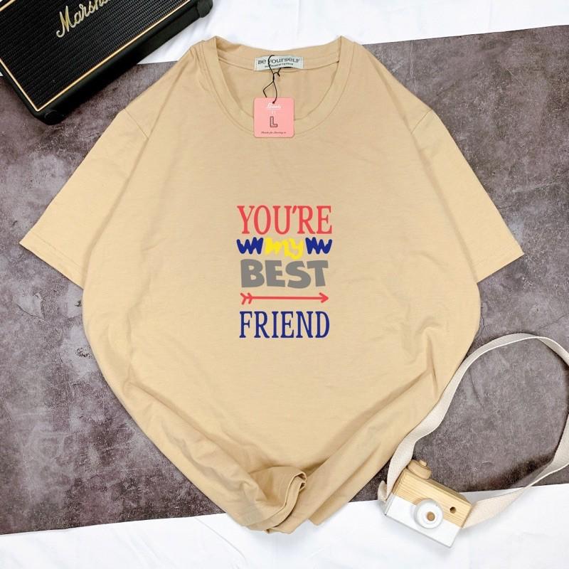 Áo Thun Tay Ngắn UNISEX Best Friend - Hình chụp thật