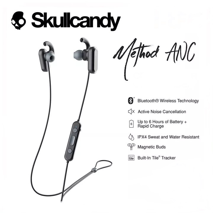 Tai Nghe Bluetooth Skullcandy Method ANC Noise Canceling Wireless - Hàng chính hãng