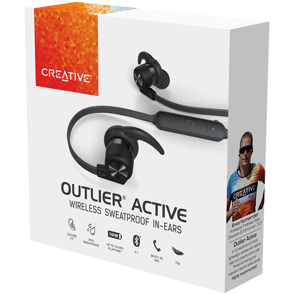 Tai Nghe Bluetooth Nhét Tai Creative Outlier Active - Hàng Chính Hãng