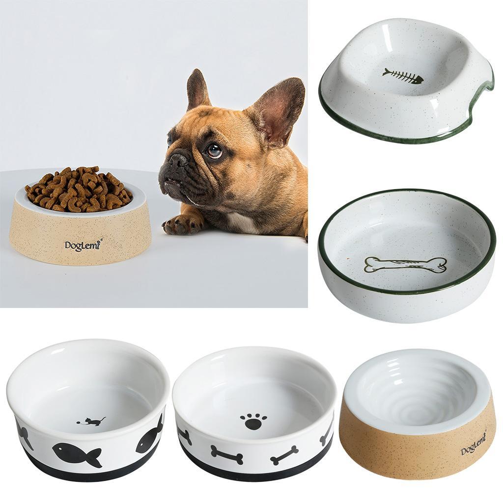 Pet Dog Feeder Cat Water Bowl Feeding Bowl Dish Container
