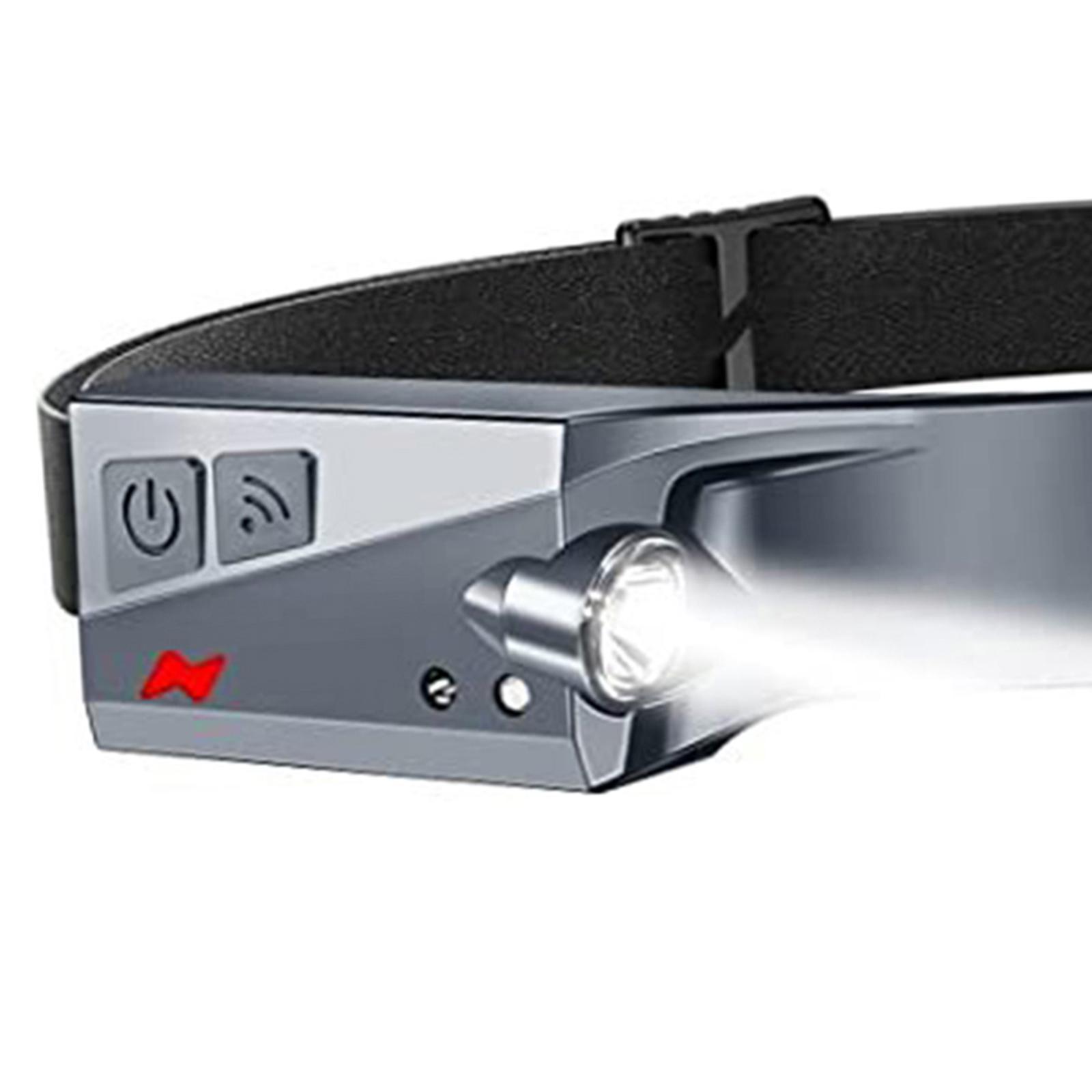 LED  Hand Sensor Silicone Flashlights Head Light for Outdoor