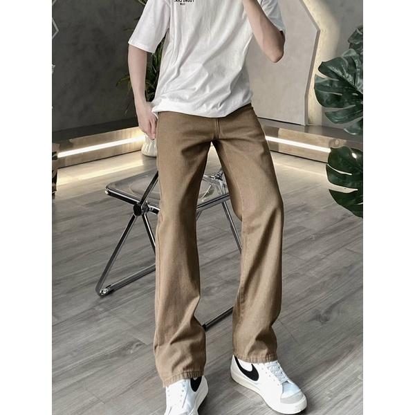 Baggy jeans nam quần jeans nhiều màu dễ phối đồ