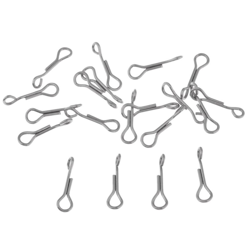 2x 20 Pieces Fly Tying Material Fish Skull Articulated Shanks Fish Spine Durable to Use