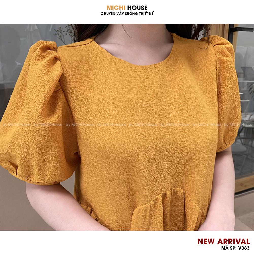 Đầm Babydoll Dáng Suông Dài MICHI House V383 Váy Xuông Chất Xốp Mát Freesize Dễ Mặc Xinh