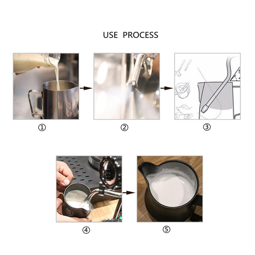 Universal Espresso Coffee Machine Nozzle, Reusable Stainless Steel Coffee Machine Spout Make Foam Froth Making Stem Nozzle