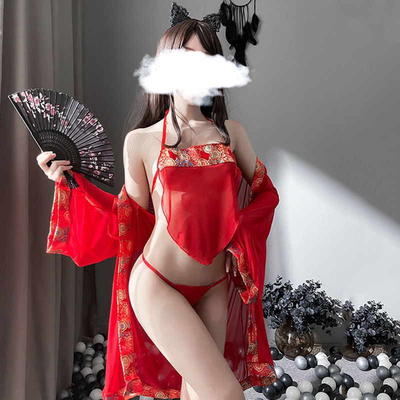 Áo choàng ngủ kèm bra và Chip lọt khe sexy cao cấp Q37 - Set ngủ kèm bra và chip gợi cảm - Set kèm áo choàng bra và chip lọt khe