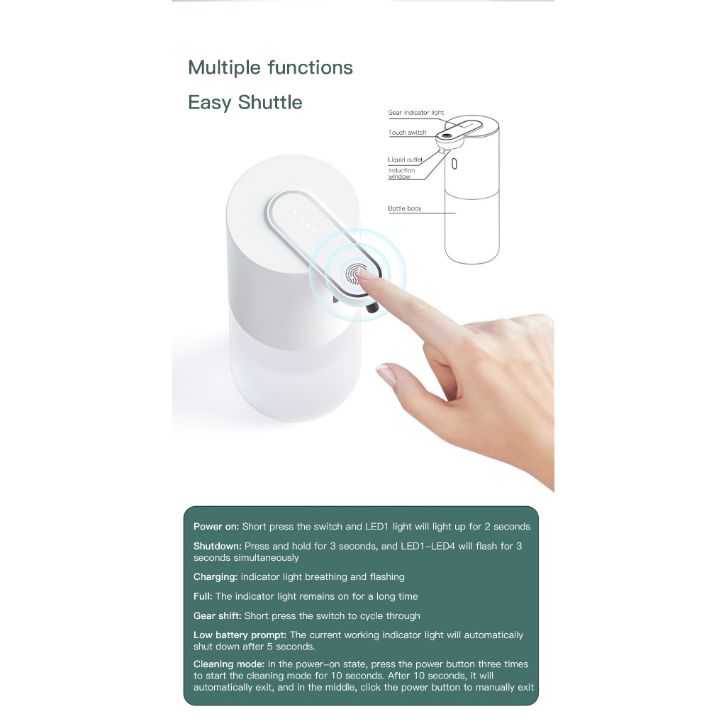 Hộp đựng xà bông rửa tay nhỏ giọt không chạm Automatic Soap Dispensers Convenient Touchless Sensor
