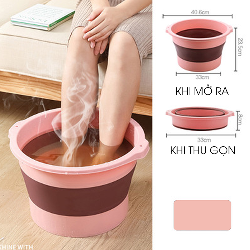 Chậu đựng nước gấp gọn đa năng dung tích 10L - MÀU NGẪU NHIÊN