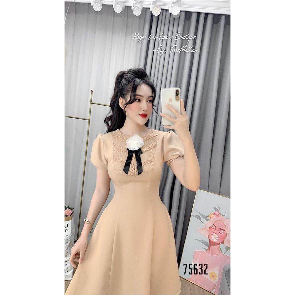 ĐẦM XÒE SANG TRỌNG KÈM HOA CỰC XINH