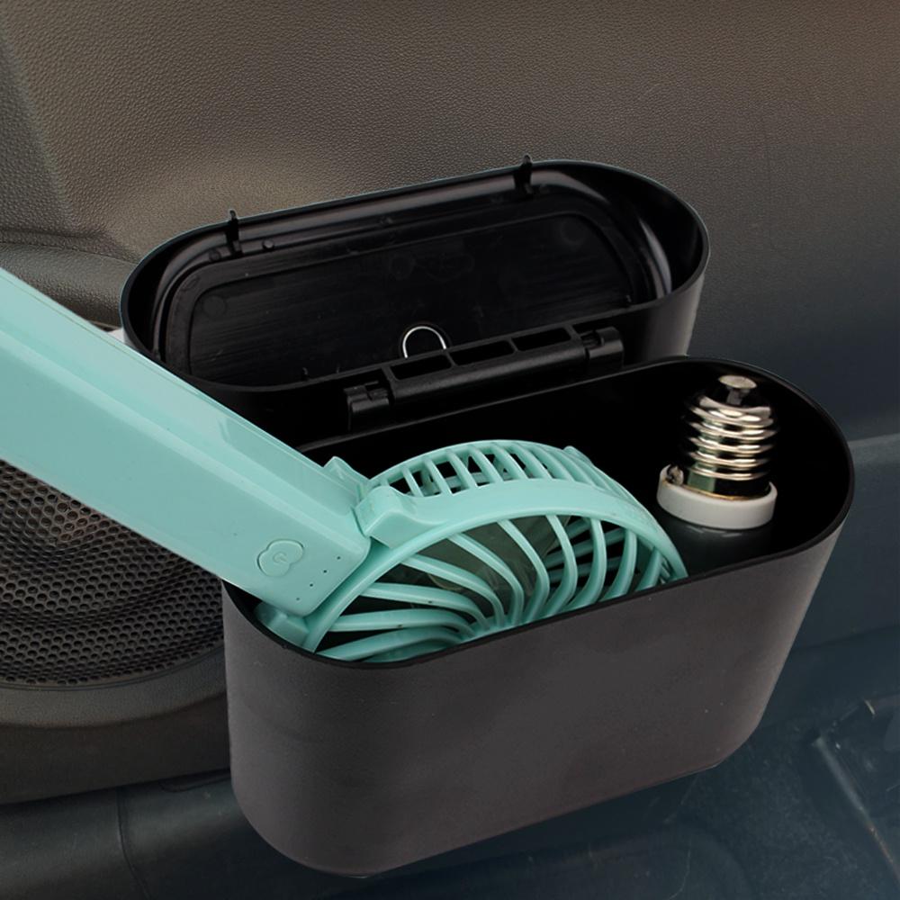 Hộp đựng rác bằng ABS màu đen có thể treo trong xe hơi