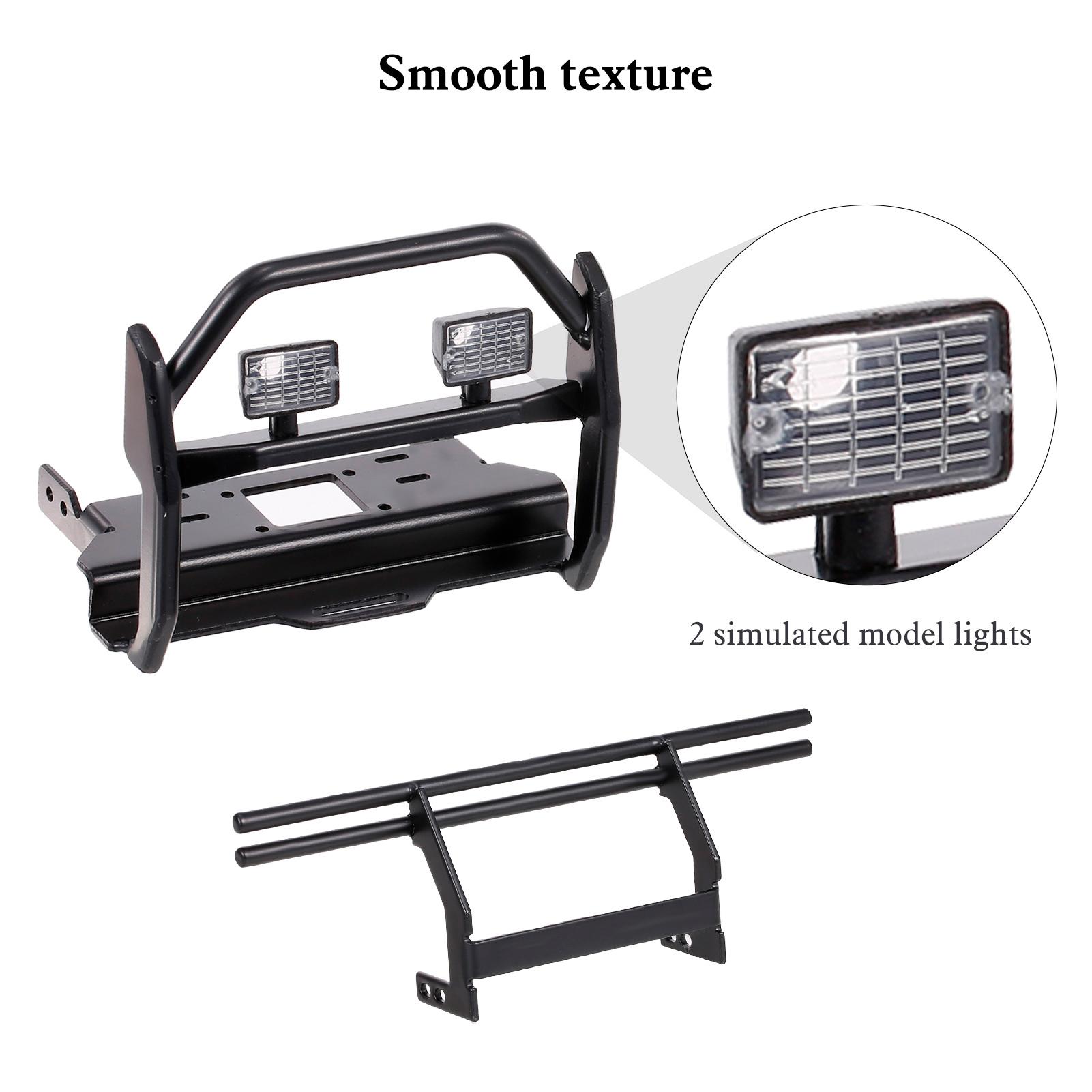 Bộ chống va chạm bằng kim loại cho ô tô RC và sau ô tô tương thích với ô tô RC TRX-4 TRX-6 4X4 6X6 G63 G500