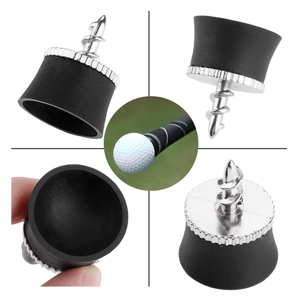 Of 2pcs Golf Ball Picker Putter Grip Suction Cup Silicone Pickup