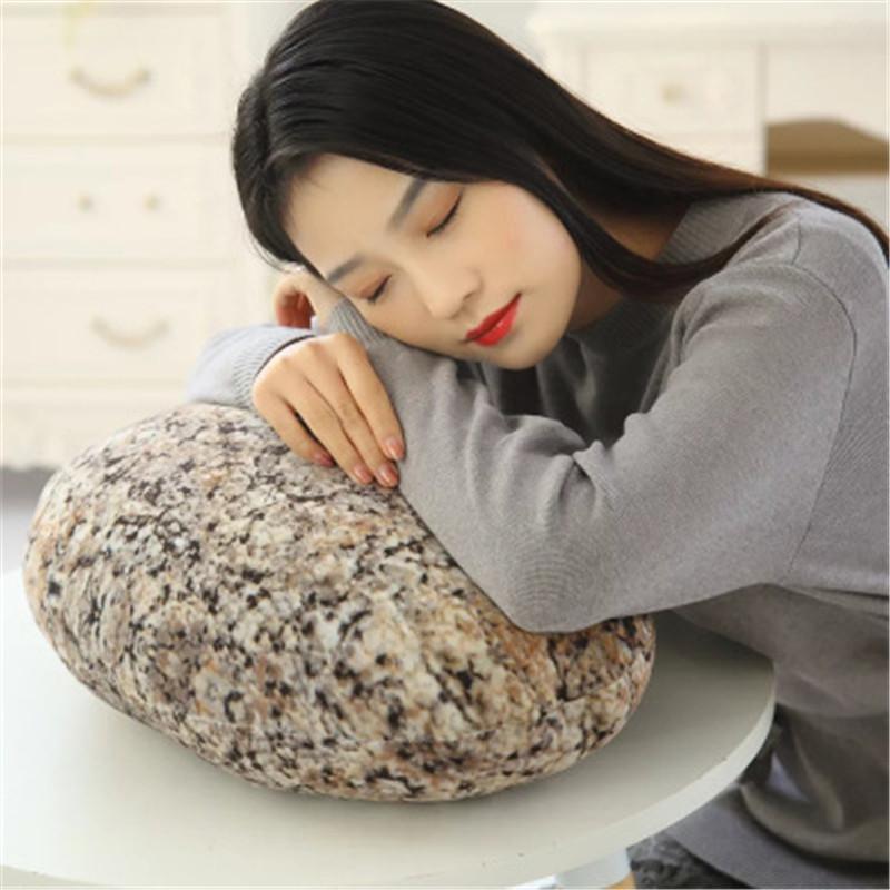 50X50CM Đá Đá Sang Trọng Đồ Chơi Sáng Tạo Cobblestone Tựa Lưng Thời Trang Gối Trẻ Em Trẻ Em Tặng Tăng Cường Gối Quà Tặng Sinh Nhật