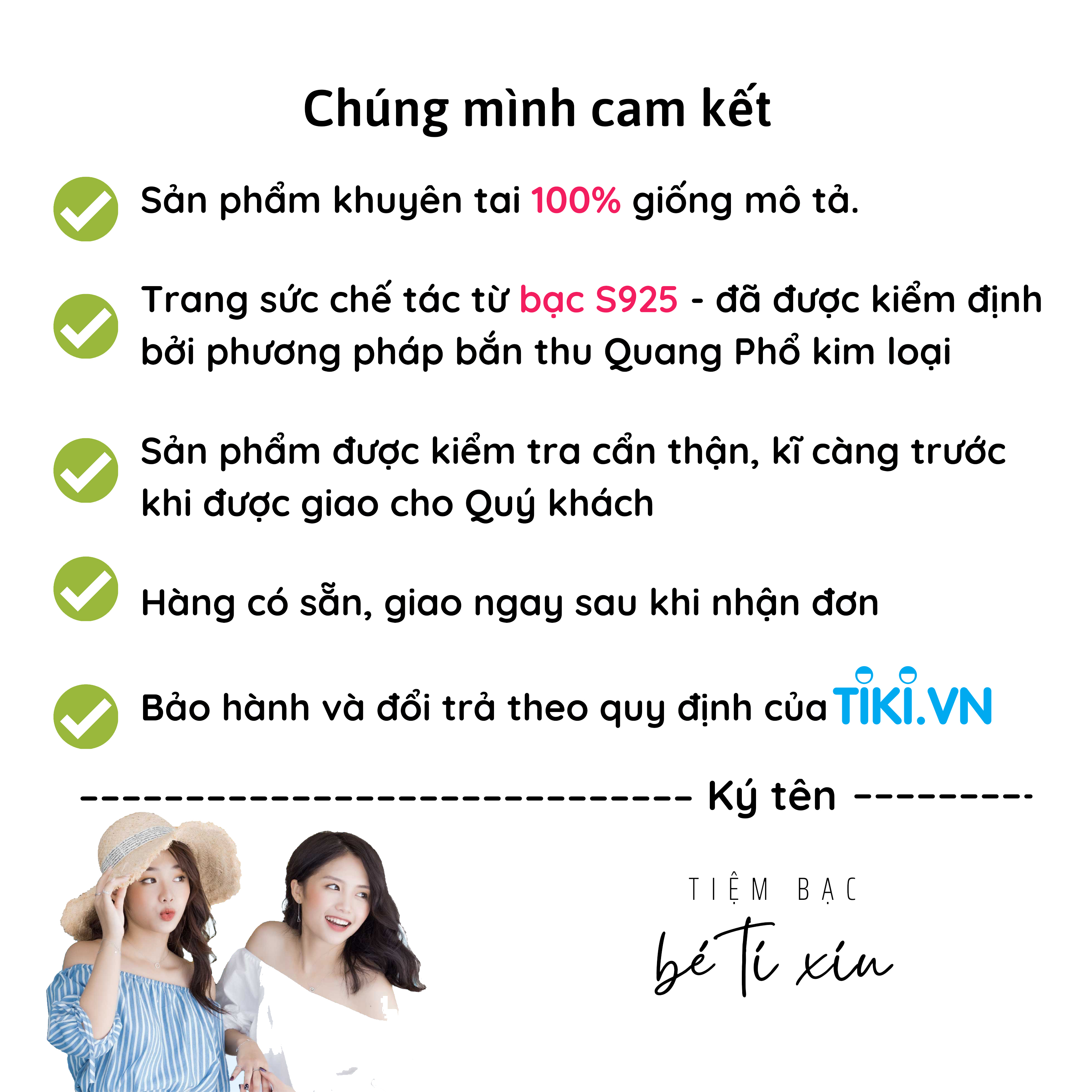 Bông tai bạc dưa hấu mùa hè, cam kết 100% bạc 925, trang sức Hàn Quốc - Tiệm Bạc bé tí xíu