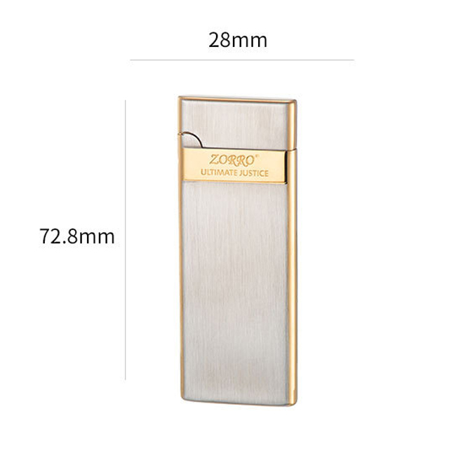 Vỏ Hột Quẹt Bật Lửa Gas Đá Nhỏ Gọn Siêu Mỏng Zorro Z636 Thiết Kế Đẹp Độc Lạ - Dùng Gas Đá Cao Cấp