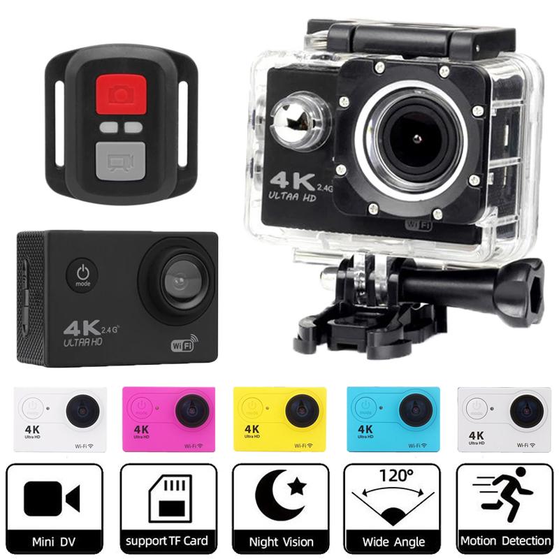 Camera Hành Động Mini Ultra HD 4K / 60fps WiFi 2.0 170D Cam Chống Nước Dưới Nước Mũ Bảo Hiểm Camera Quay Video Cam Go Sports Pro
