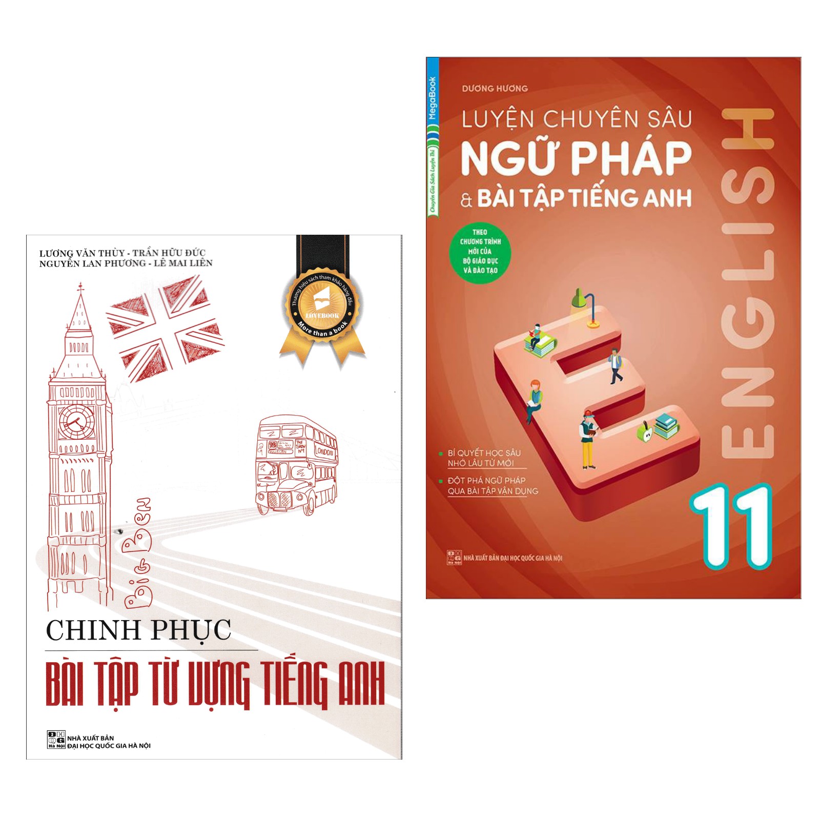 Combo Sách Tham Khảo Tiếng Anh: Luyện Chuyên Sâu Ngữ Pháp Và Bài Tập Tiếng Anh 11 + Chinh Phục Bài Tập Từ Vựng Tiếng Anh - (Cuốn Sách Củng Cố KIến Thức Cơ Bản Dành Cho Học Sinh)