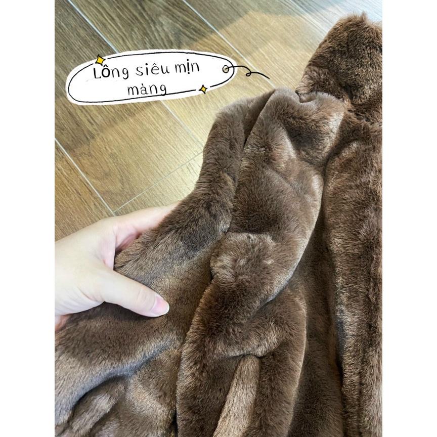 ÁO KHOÁC LÔNG NÂU SIÊU MỊN CHO BÉ